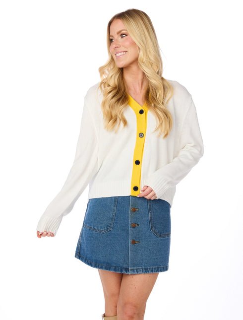 UOM GLITTER SCRIPT CARDI